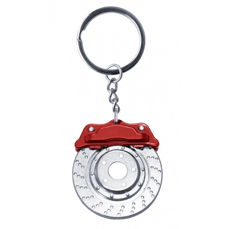 Simoni Racing Portachiavi Disco Freno Calibro Rosso – Accessorio Auto Uomo Originale E Resistente