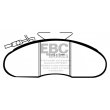 Klocki hamulcowe EBC BLACK STUFF (przód): NISSAN Cabstar E 2.7 TD (E95) (UK)