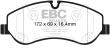 Klocki hamulcowe EBC BLACK STUFF (przód): FORD Tourneo Custom 2.2 TD