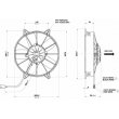 Wentylator Spal VA15-BP70/LL-39A (255 mm)