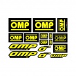 Zestaw naklejek logo OMP